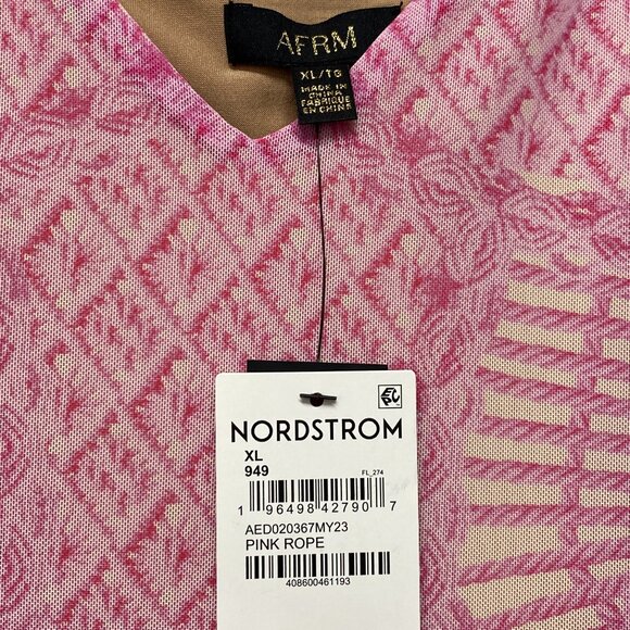 Beautiful NWT! AFRM Pink Dress Size XL - Picture 5 of 7